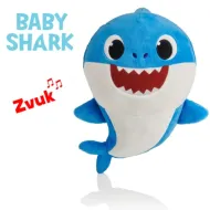 Veľký plyšový Baby Shark so zvukom na batérie - 28cm