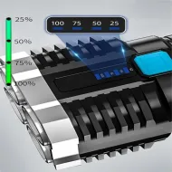 Multifunkčná nabíjacia LED COB baterka | 4 režimy svietenia