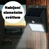 Solárne LED svetlo so senzorom pohybu