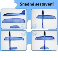 Svietiace lietadlo pre deti - hádzadlo