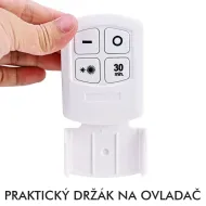 3x Bezdrôtové LED svietidlo s diaľkovým ovládaním