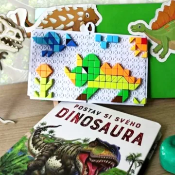 Mozaiková stavebnica s dinosaurami